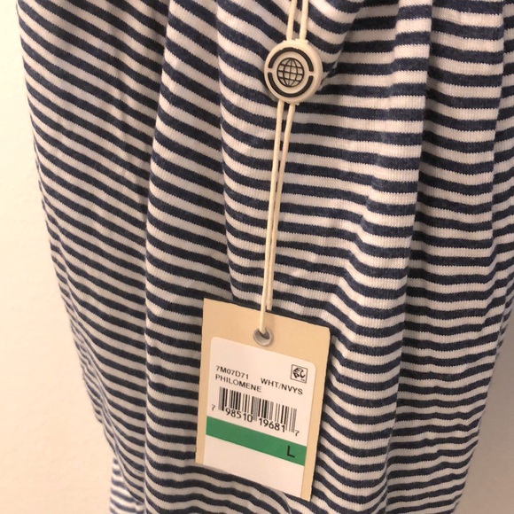 NWT [Max Studio] London Striped Racerback Casual Tank Top Cami Womens Sz Large - Picture 4 of 4